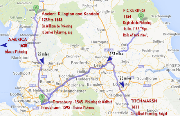 Ancient Pickering Map